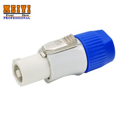 Factory price powercon grey blue 3pin White Power Powercon Plug Connector For Power in for led stage light