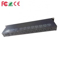 AC 90-240V Stage Controller Equipments Eight Way Distributor 8 Channel Output DMX 512 Signal Splitter Amplifier